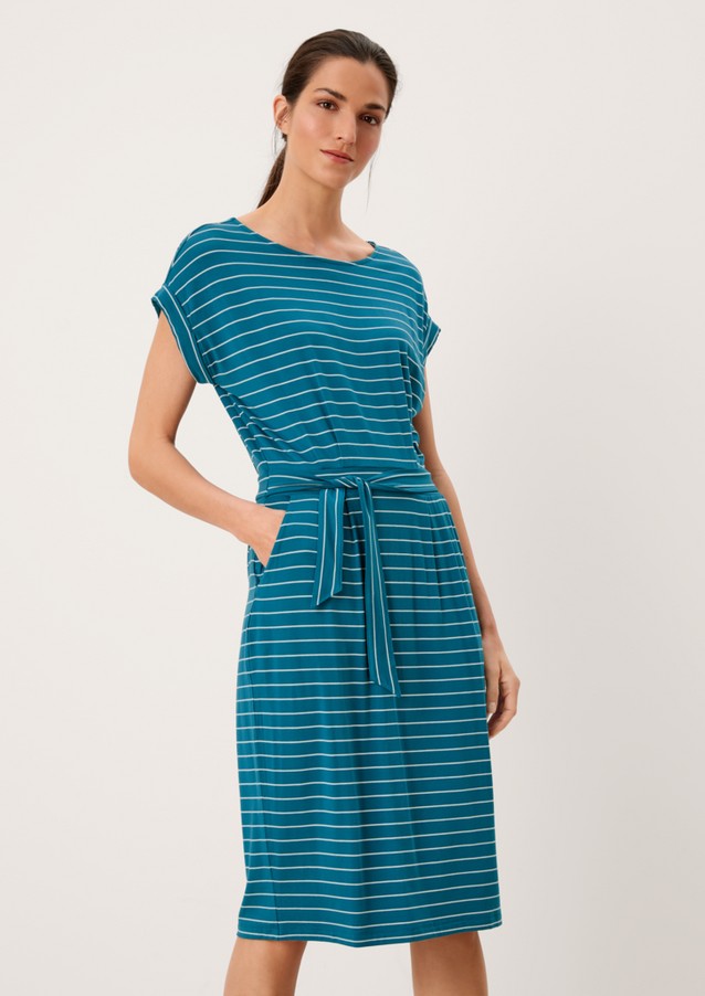 Women Dresses | Jersey dress with stripes - SN64532