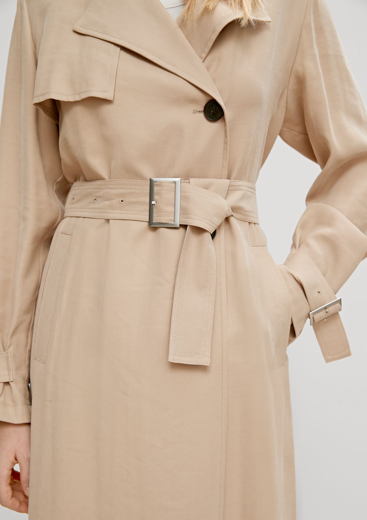 Viscose blend trench coat from comma