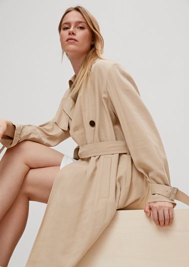 Viscose blend trench coat from comma