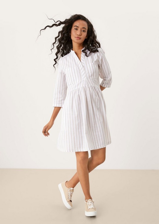 Women Dresses | Striped dress made of cotton - MD39687