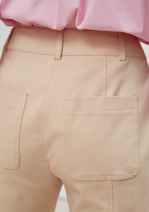 Regular: balloon trousers with decorative stitching from comma