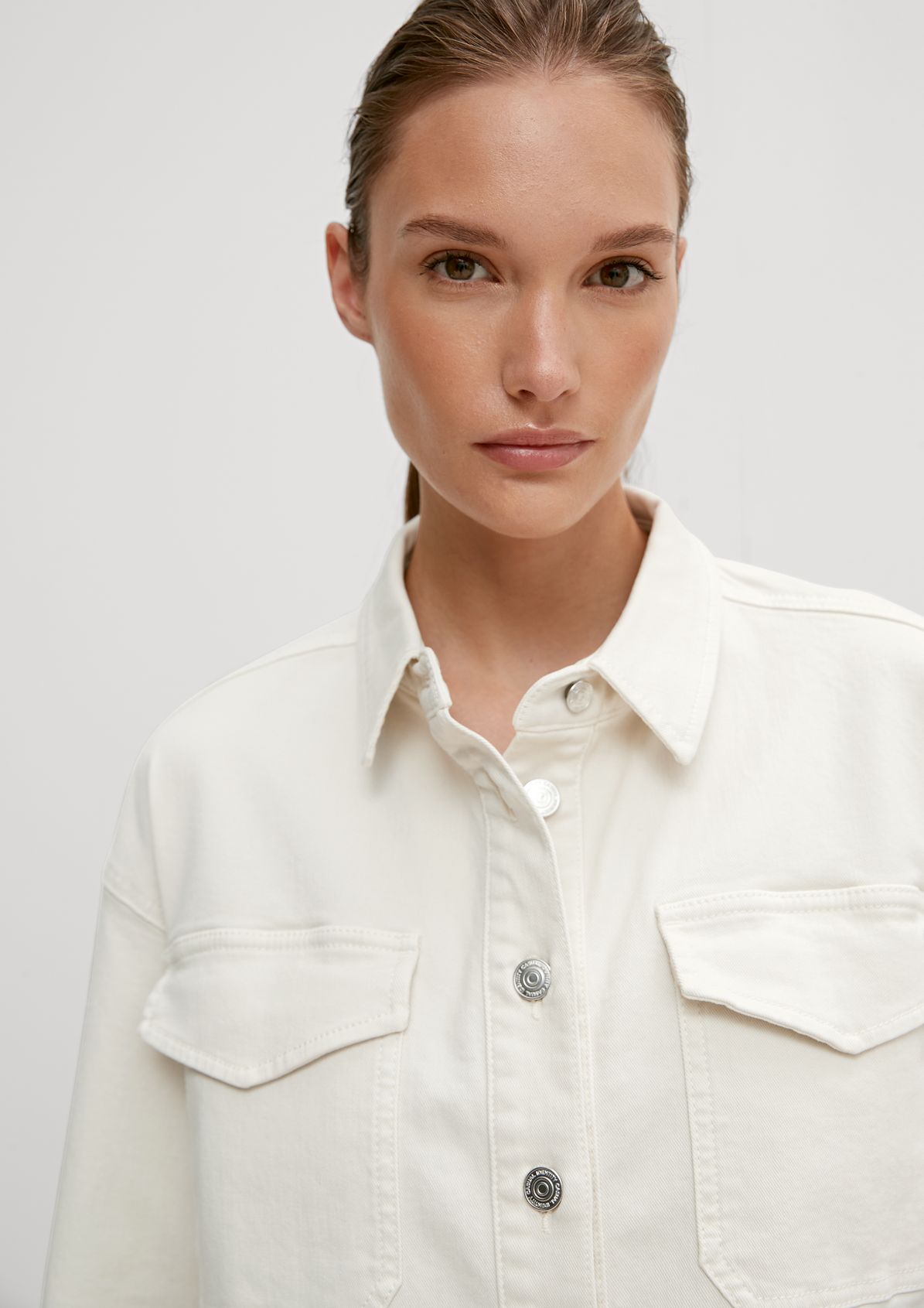 Twill overshirt from comma
