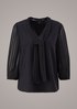 Blouse with pleated sleeves from comma