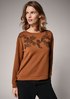 Sweatshirt with embroidery from comma