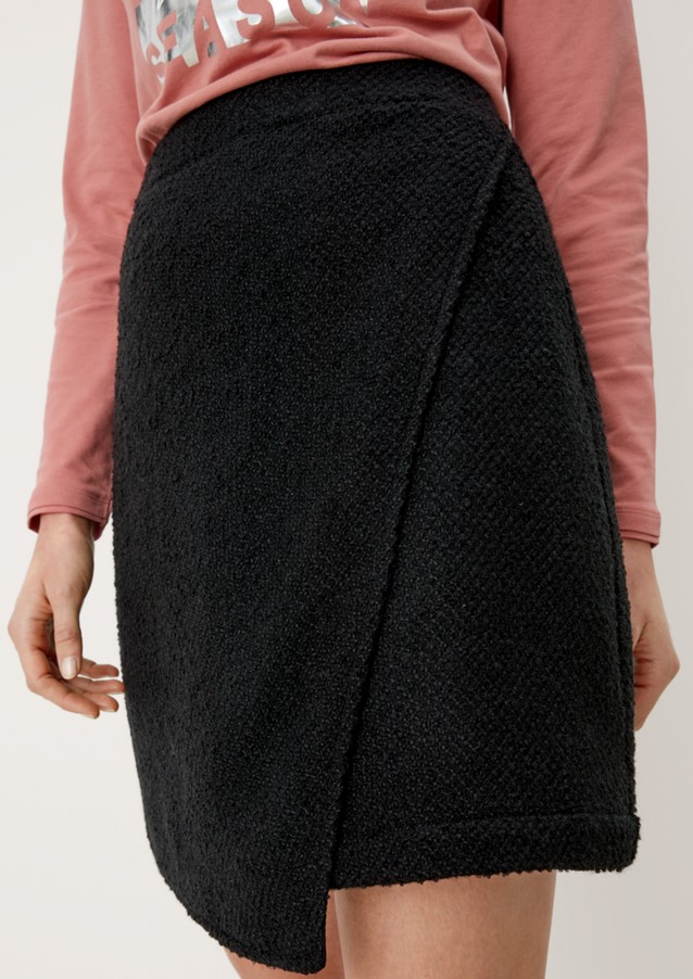 Femmes Jupes | Jupe en maille bouclette en laine mélangée - TZ32414