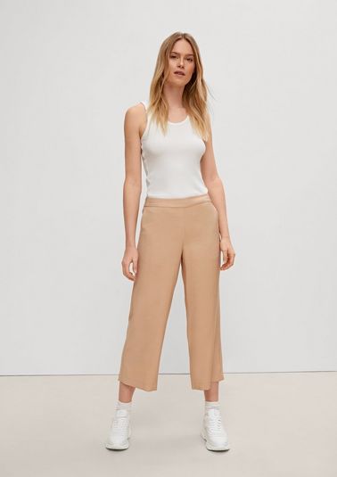 Regular: culottes with logo waistband from comma