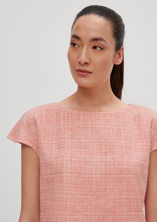 Blouse with a woven texture from comma