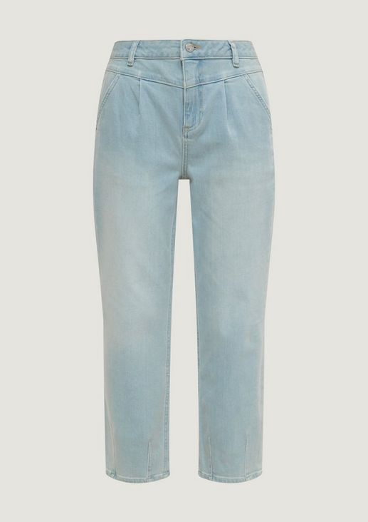 Regular: Jeans mit Sattelbund 