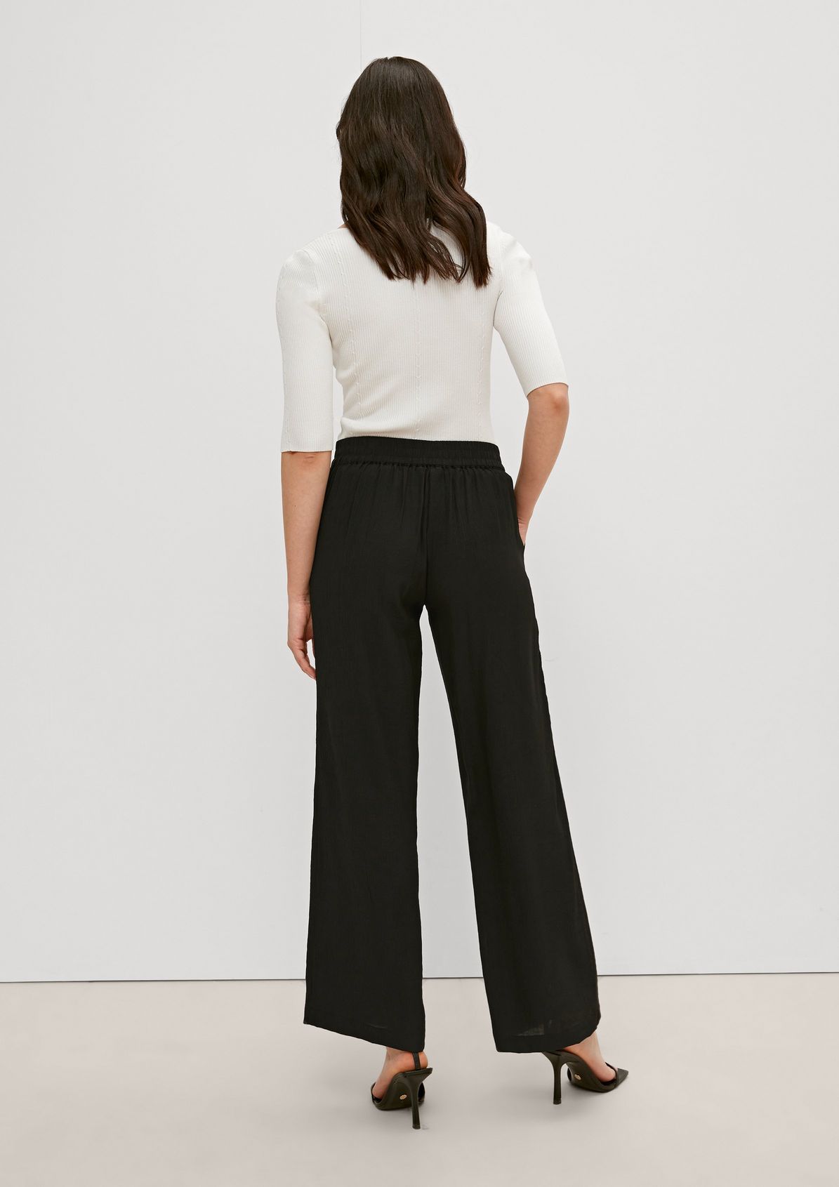 Regular fit: trousers with a flared leg from comma