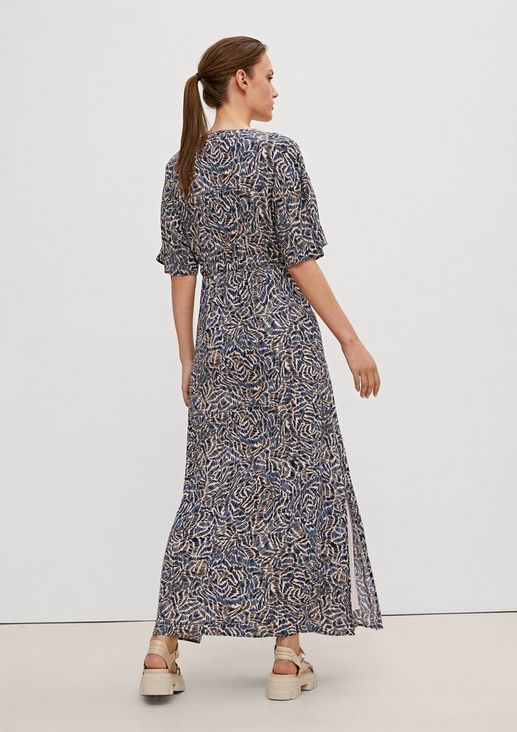Maxi dress with a tie-around belt from comma
