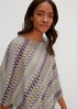Poncho made of patterned knit from comma