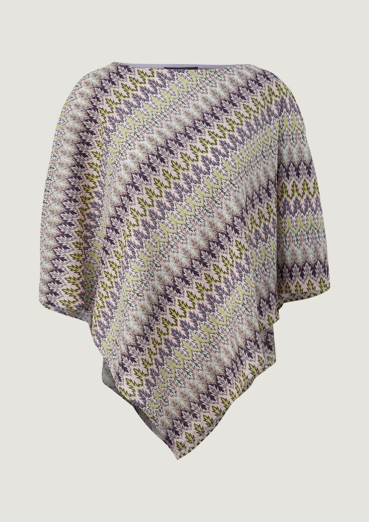 Poncho made of patterned knit from comma