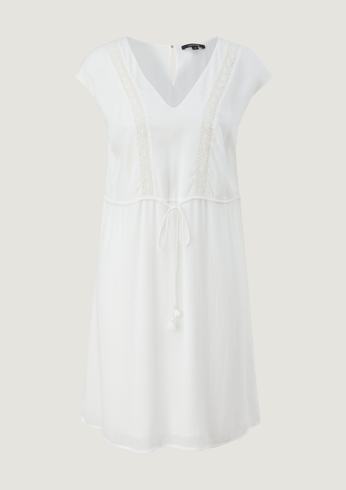 Crêpe dress with lace from comma