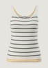 Fine knit top with a stripe pattern from comma