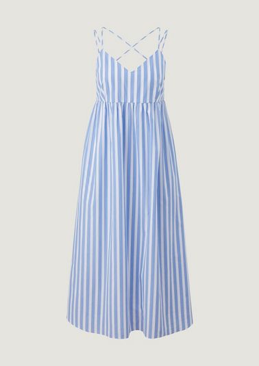 Cotton dress with stripes from comma