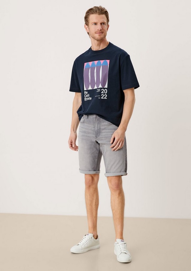 Hommes Shorts & Bermudas | Regular : short de style bermuda d’aspect denim - UA46394