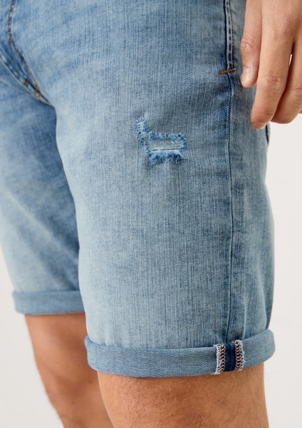 Hommes Shorts & Bermudas | Slim : short en jean au look usé - DK20514