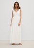 Maxi dress with a cache coeur neckline from comma