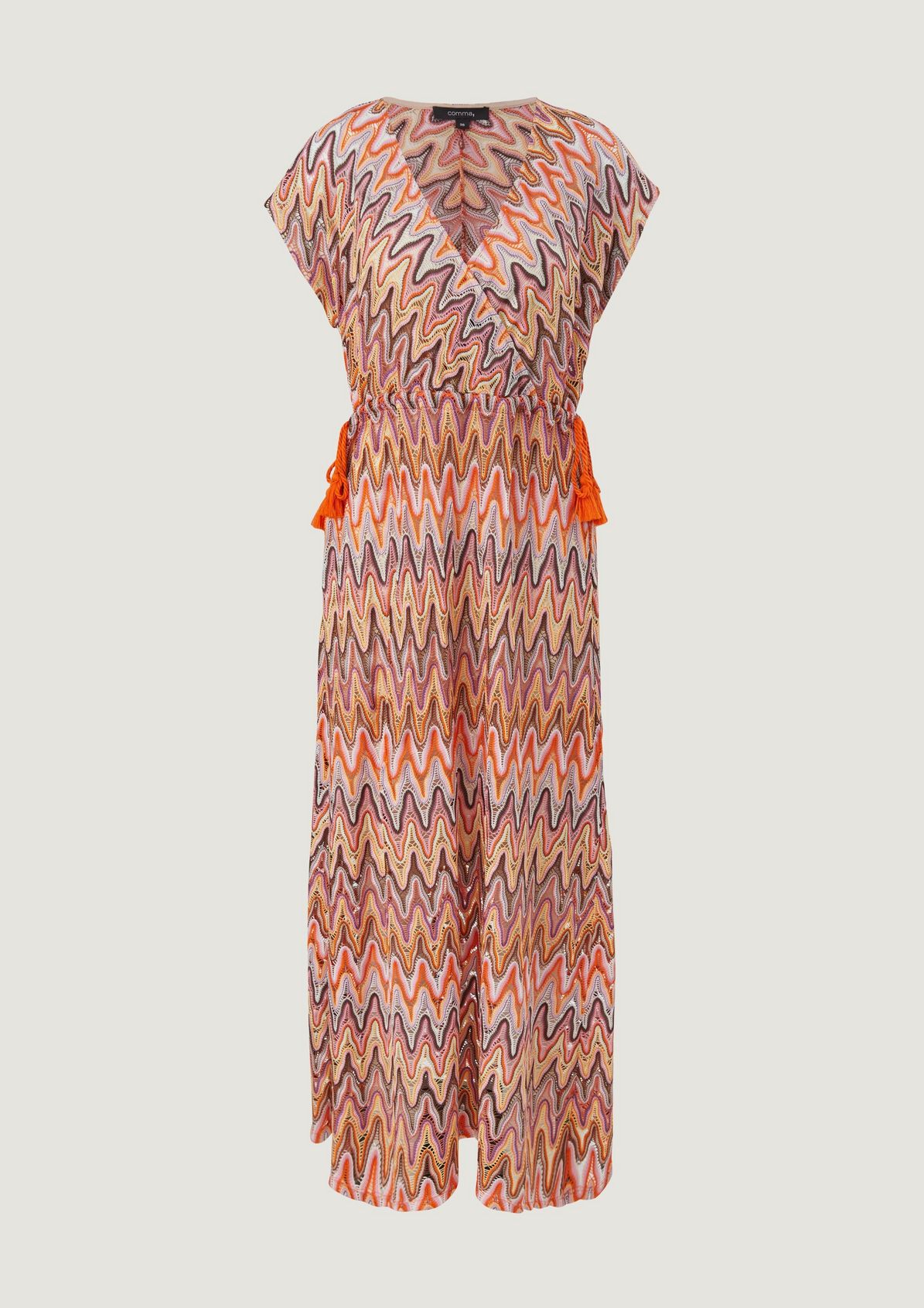 Maxi dress with an openwork pattern from comma