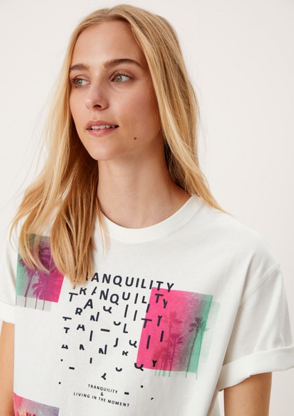 Femmes Shirts & tops | T-shirt à imprimé sur le devant - QW21880