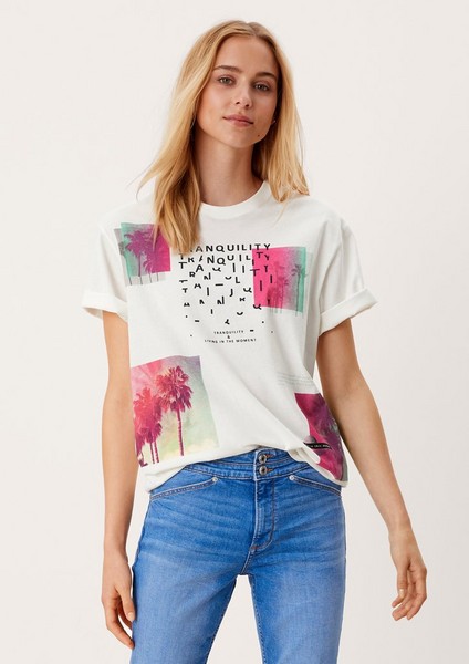 Femmes Shirts & tops | T-shirt à imprimé sur le devant - QW21880