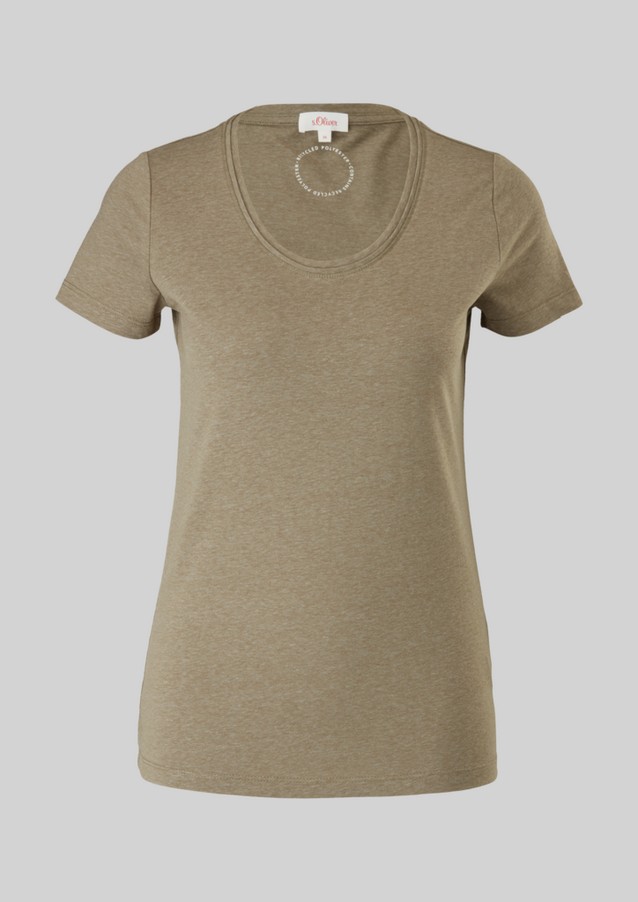 Femmes Shirts & tops | T-shirt en coton mélangé - FM94819