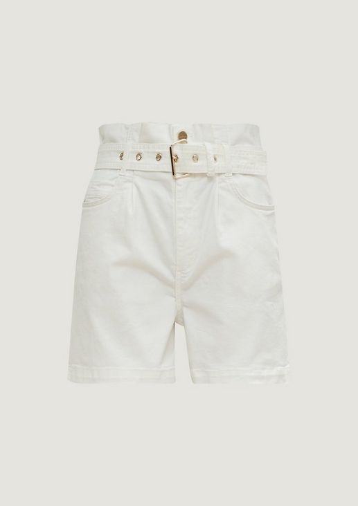 Regular fit: denim shorts with a belt from comma