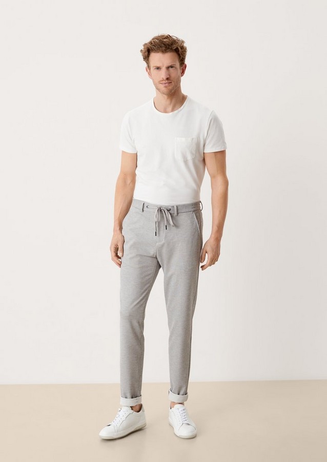 Men Trousers | Slim: tracksuit suit trousers - PR99944