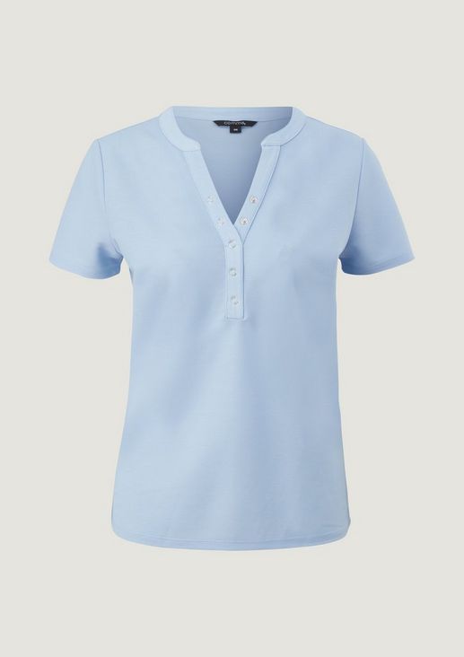 Modalmix-Shirt mit Tunikaausschnitt 