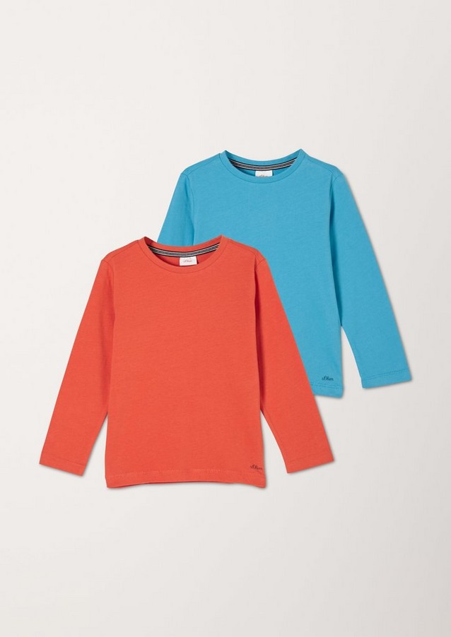 Junior Kids (sizes 92-140) | Double pack of long sleeve tops - AN44356