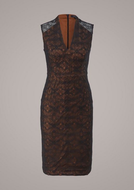 Lace dress with coloured lining from comma