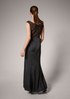 Dress with a high slit from comma