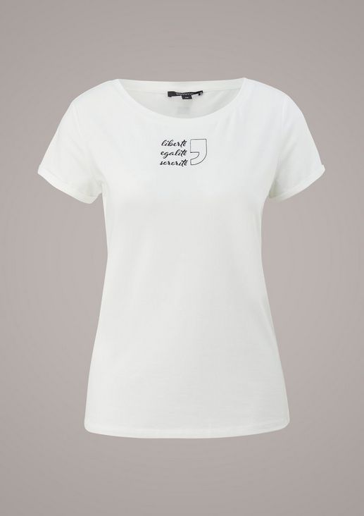 Charity T-shirt with embroidery from comma