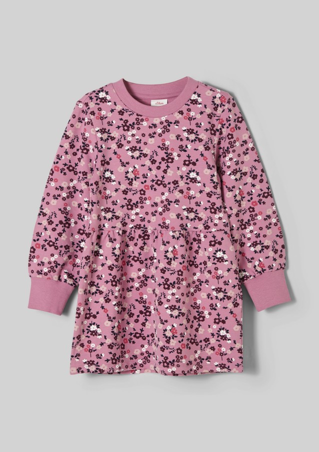 Junior Kids (sizes 92-140) | Floral dress in sweatshirt fabric - NG30337