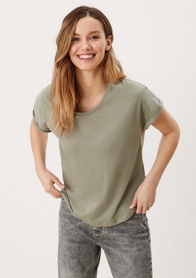 Femmes Shirts & tops | T-shirt en jersey de viscose mélangée - NM61118