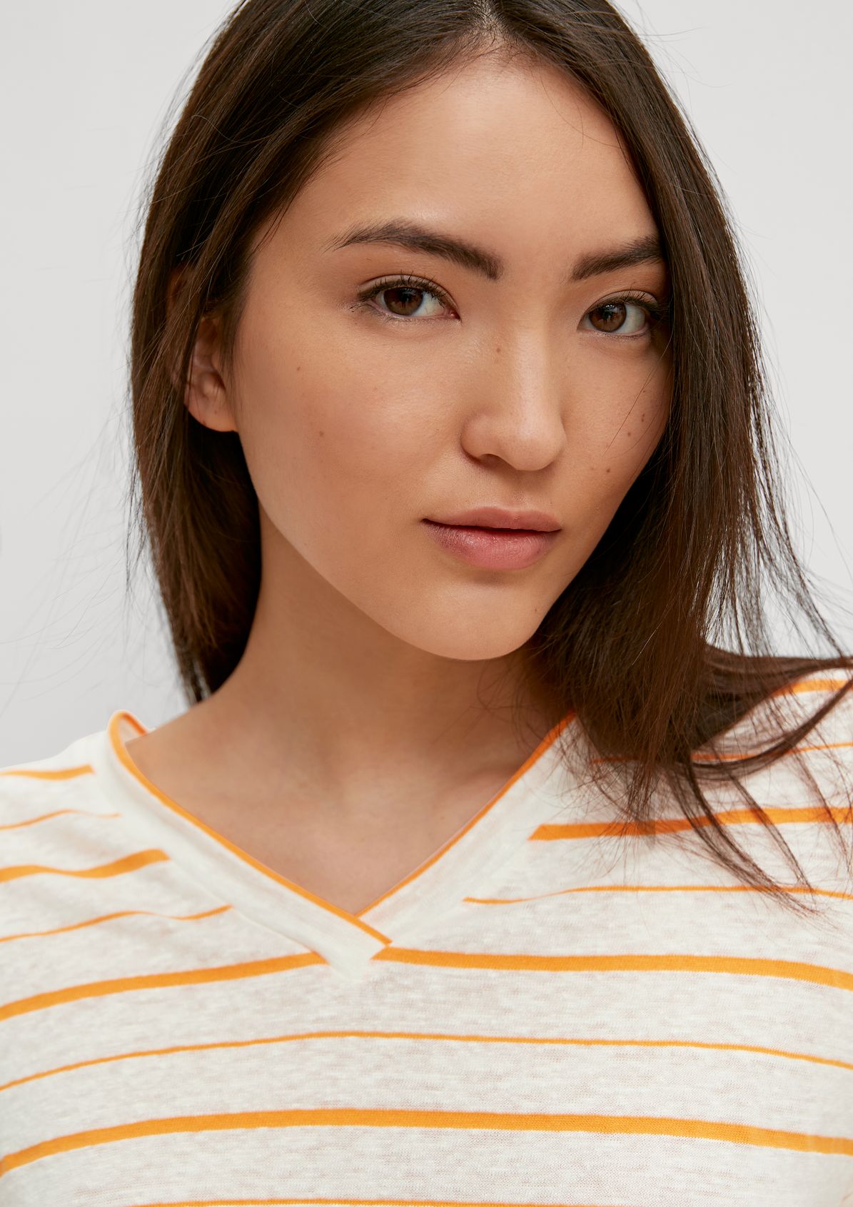 T-shirt with a stripe pattern from comma
