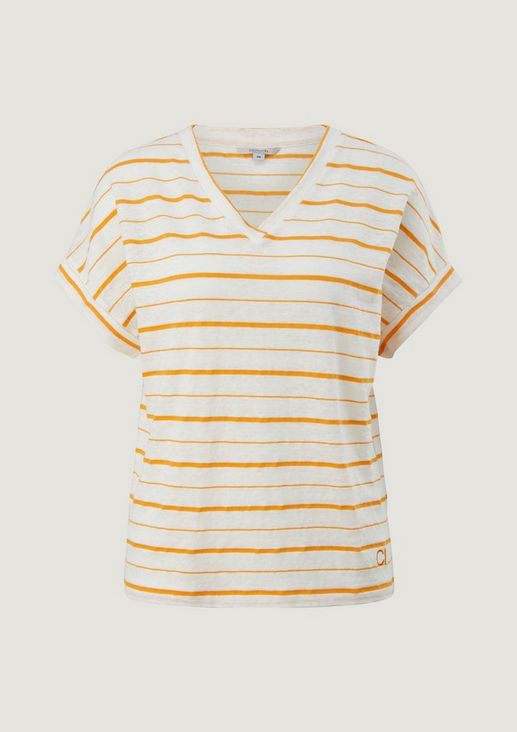 T-shirt with a stripe pattern from comma