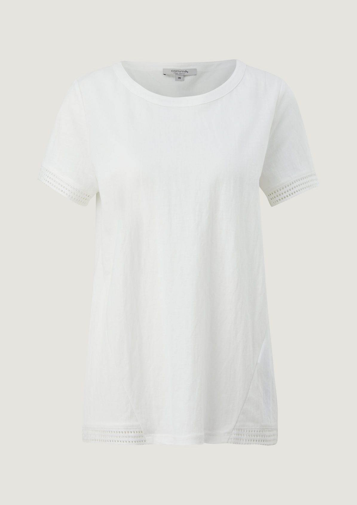 T-shirt with a decorative border from comma