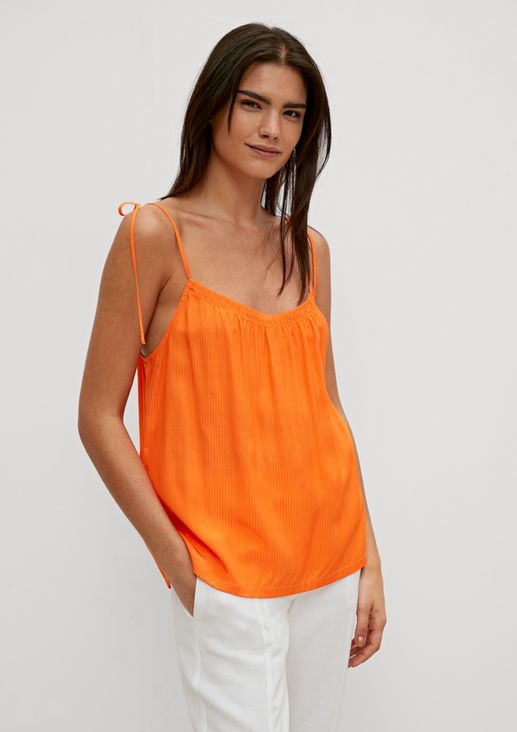 Top with spaghetti straps from comma