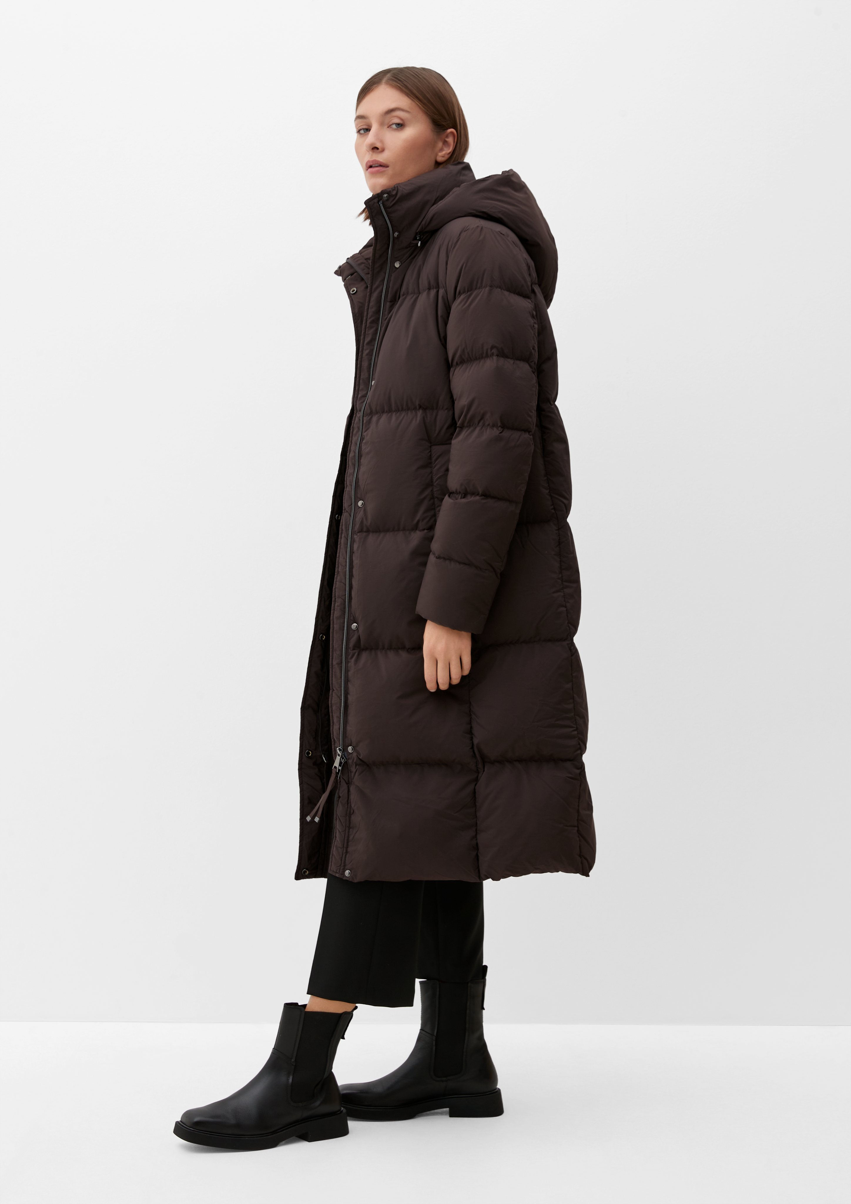 Down coat with quilting from s.Oliver