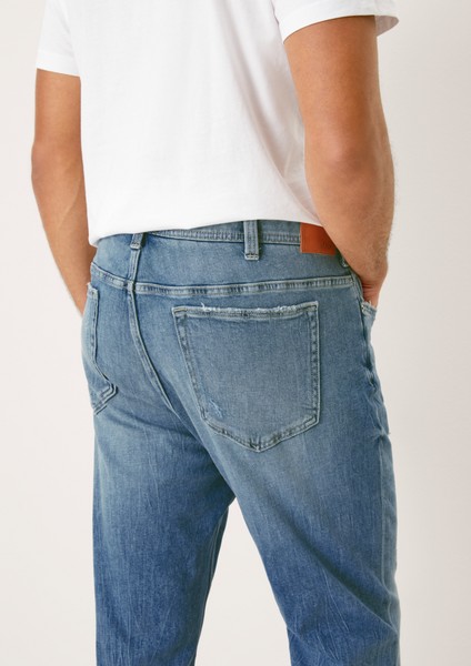 Men Big Sizes | Relaxed: straight leg jeans with distressed effects - NJ88541