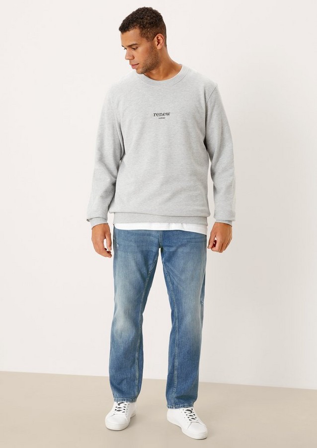 Hommes Big Sizes | Relaxed : jean Straight leg à effets destroy - IV29770