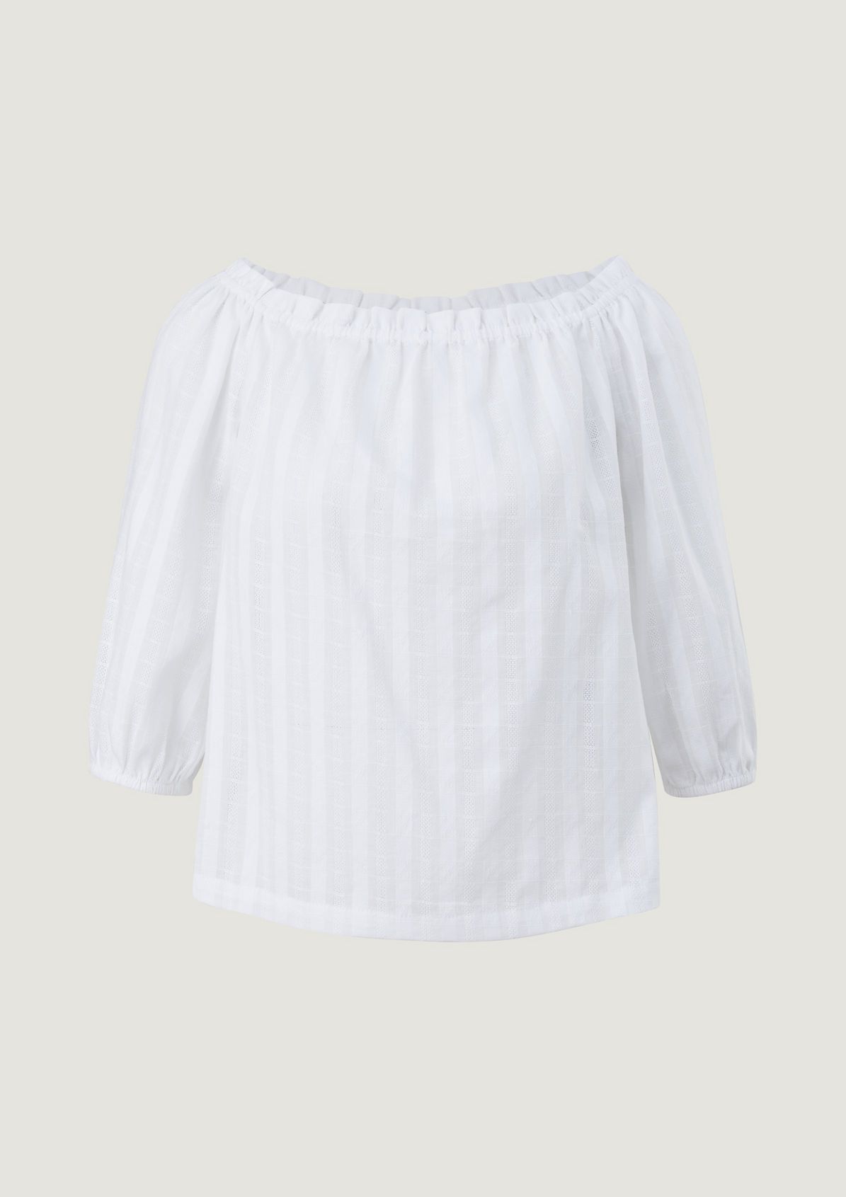Cotton blouse with a woven texture from comma