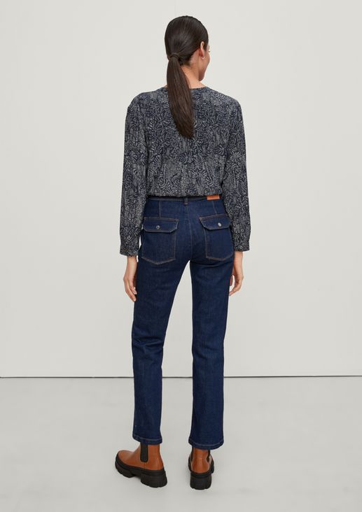 Regular fit: flared jeans from comma