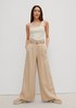 Regular fit: Marlene-style linen trousers from comma