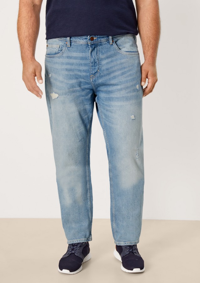 Men Big Sizes | Regular: jeans with distressed details - ZB24356