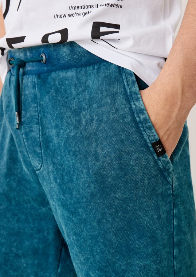 Hommes Shorts & Bermudas | Regular : pantalon de jogging à effet teint en pièce - US77791