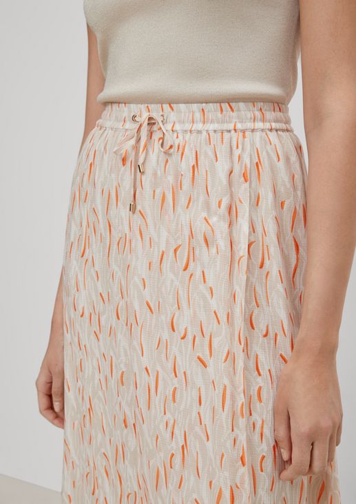 Midi skirt with layering from comma