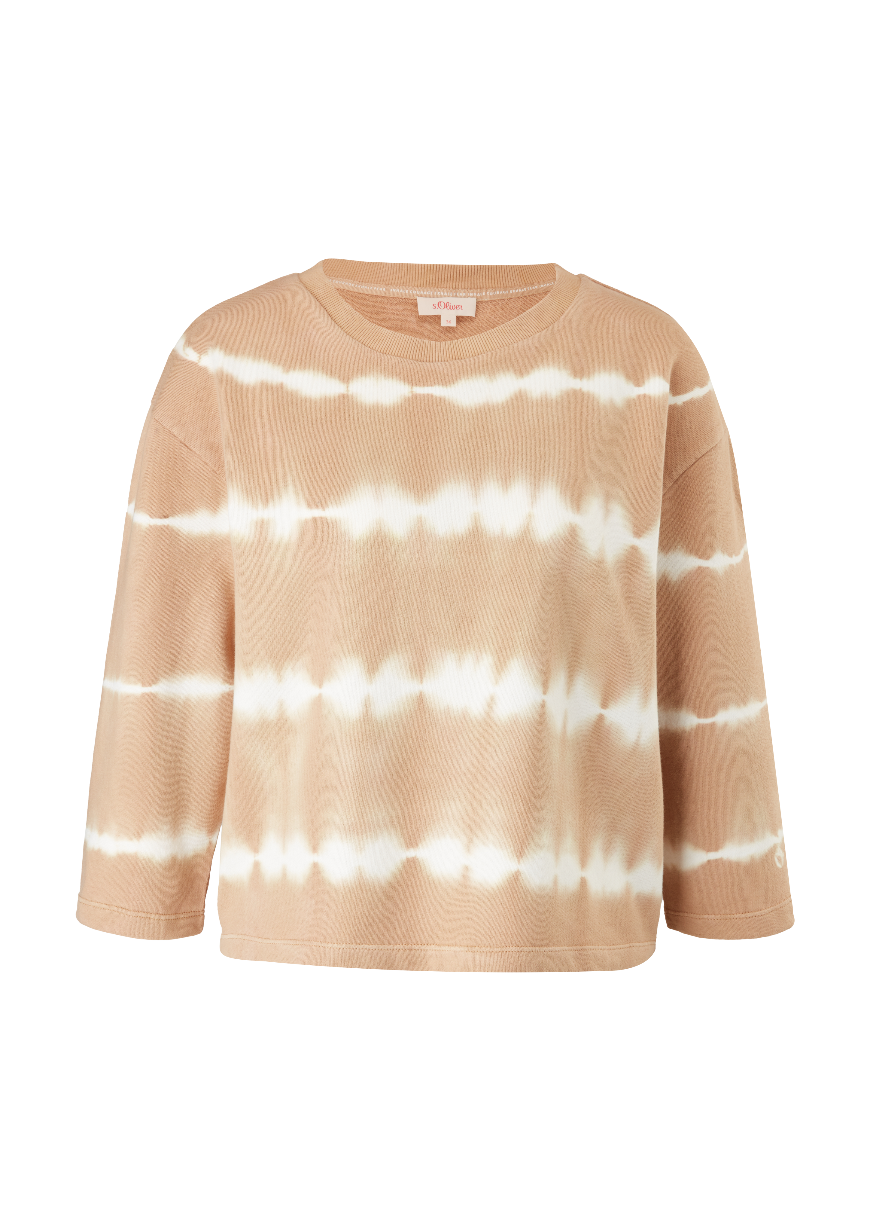 3/4-sleeve sweatshirt