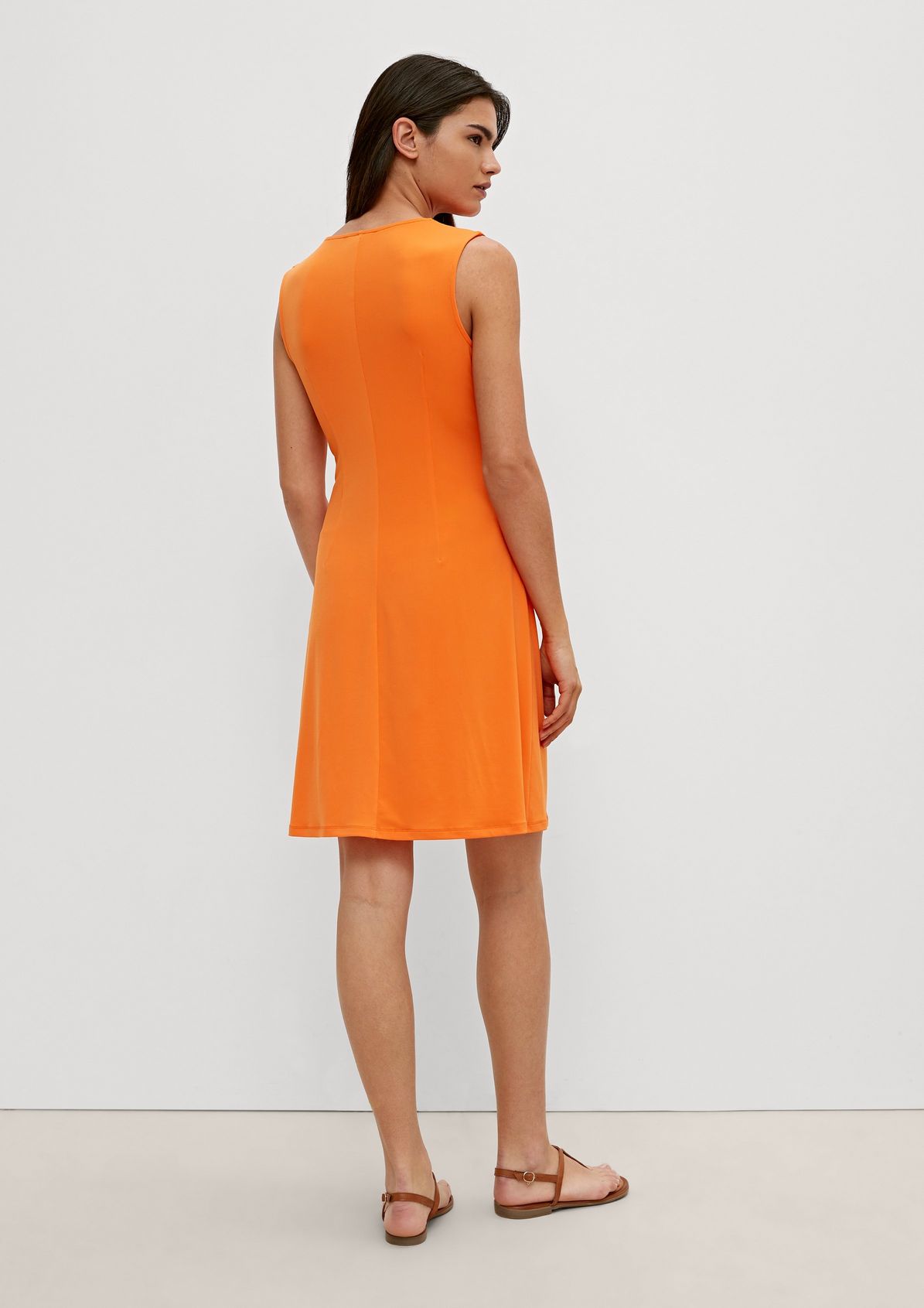 Midi dress with a wrap-over effect from comma